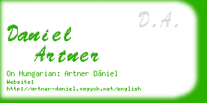 daniel artner business card